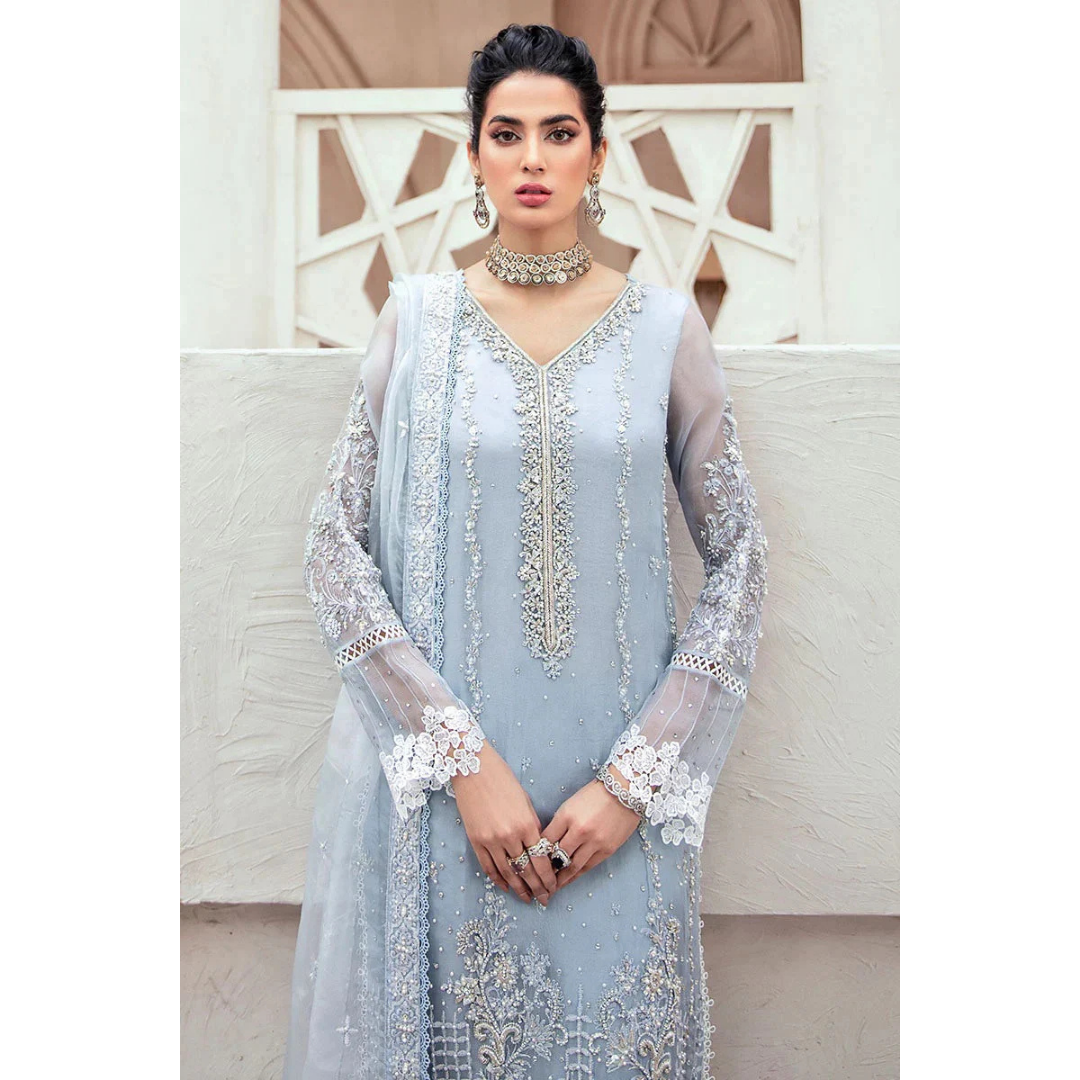 3 Piece- Adda Work Embroidered Suit-ZE979044