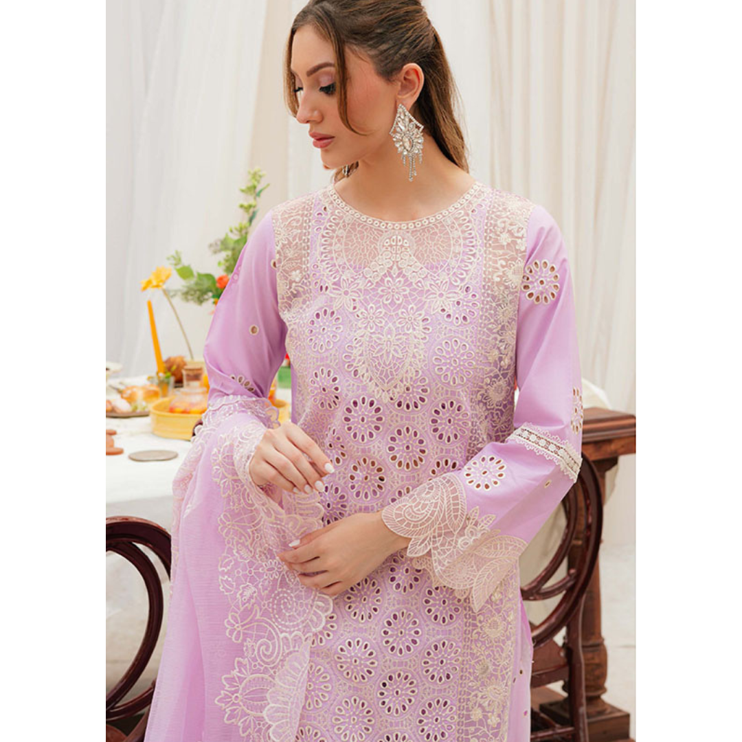 3 Piece – Unstitched Embroidered Khaddar Suit – MPK85004