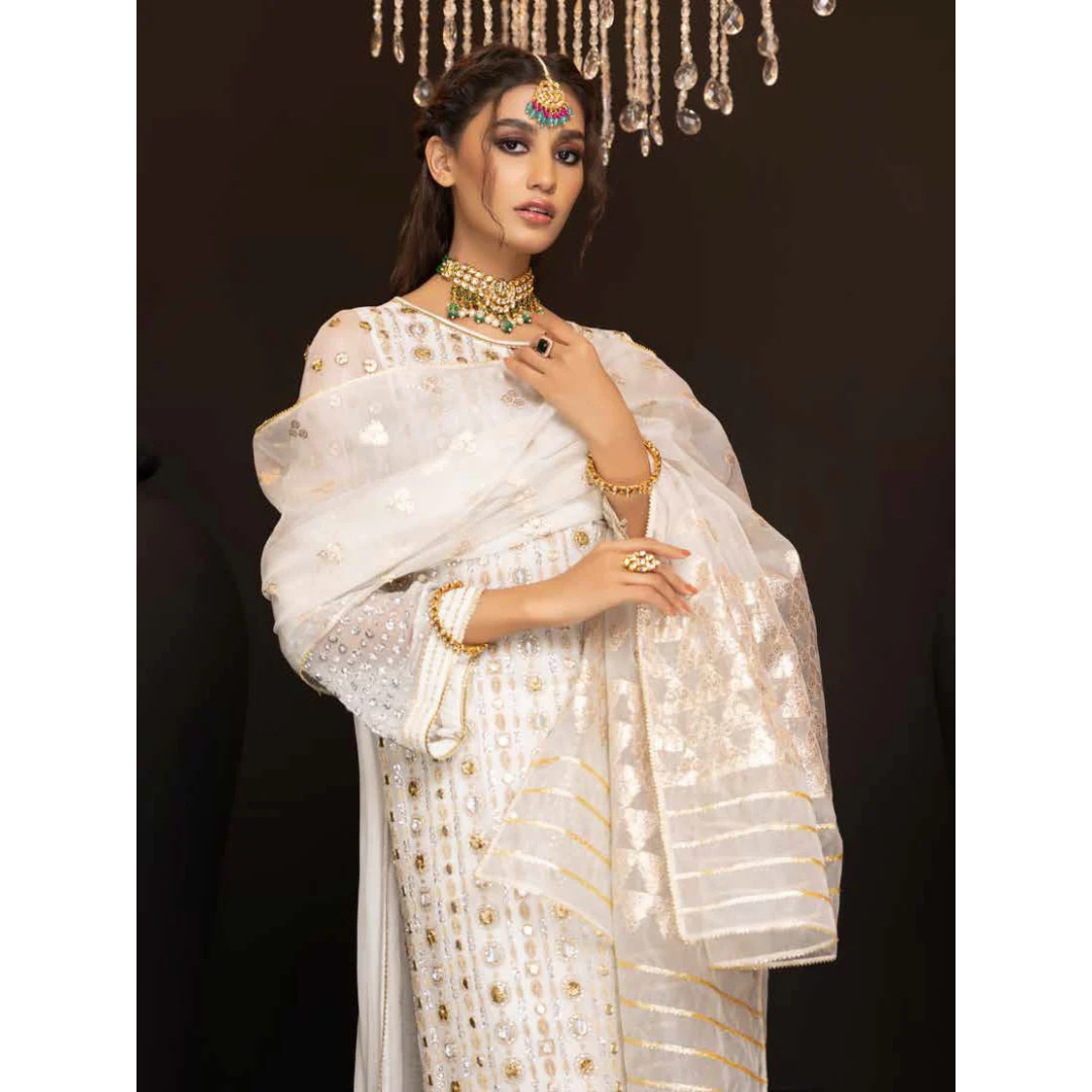 3 Piece – Unstitched Embroidered Chiffon Suit – CCS750001