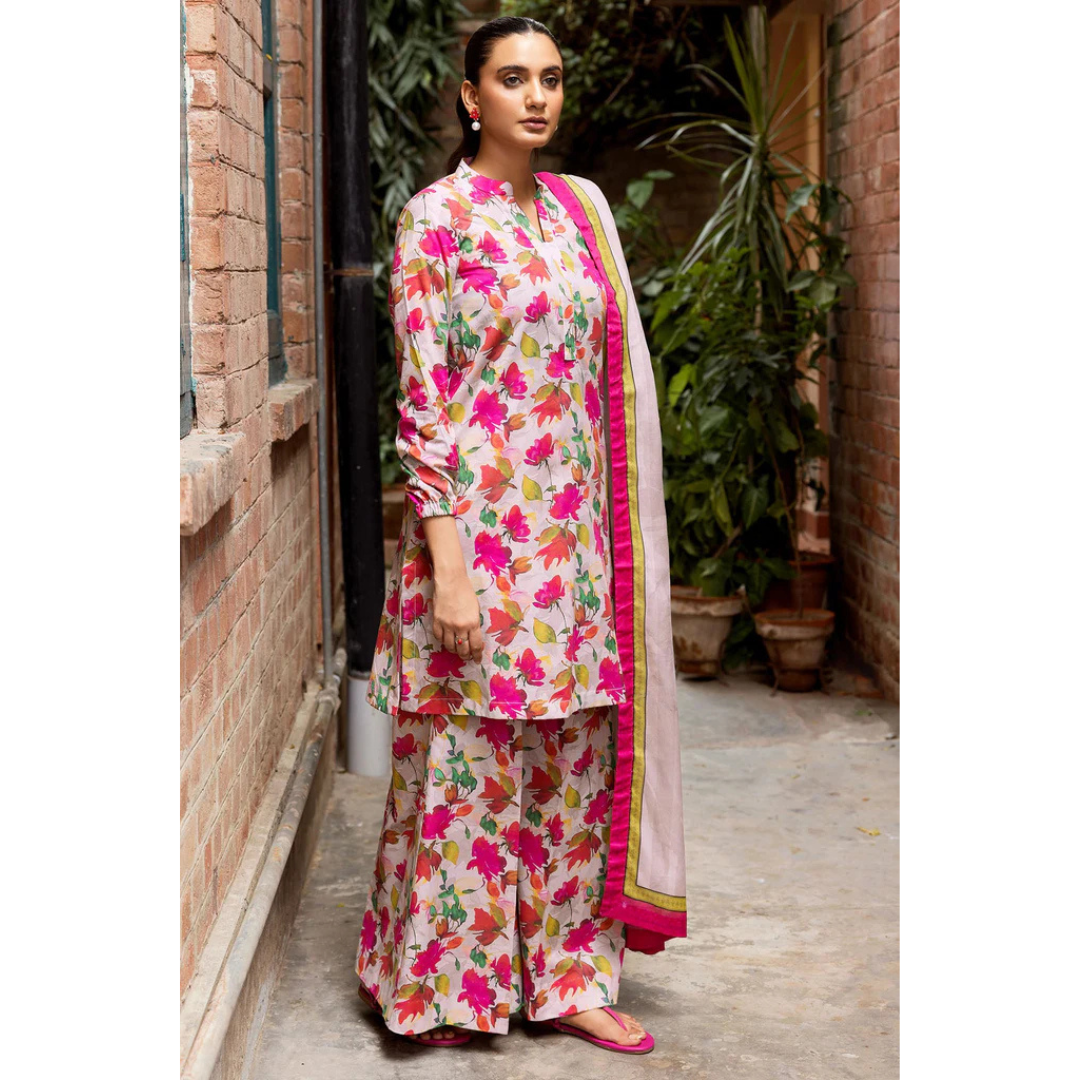 3 Piece – Unstitched Printed Khaddar Suit – MKS429001