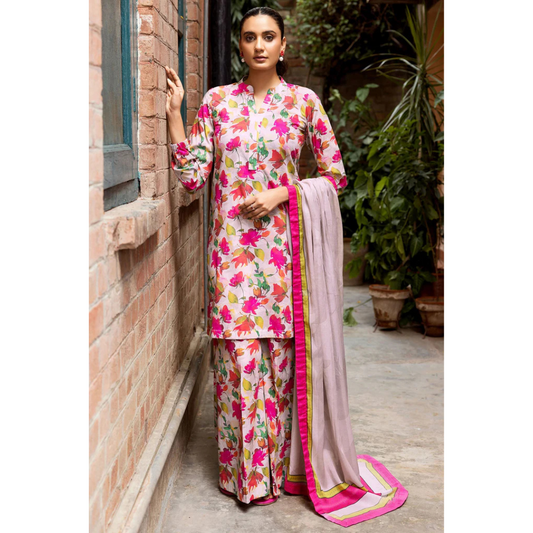 3 Piece – Unstitched Printed Khaddar Suit – MKS429001