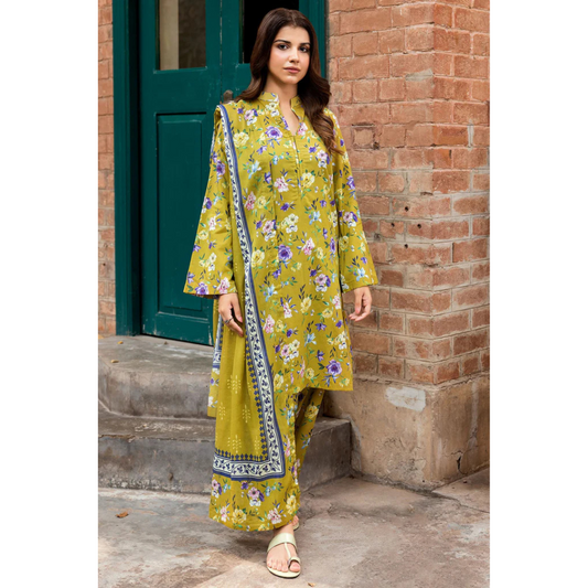 3 Piece – Unstitched Printed Khaddar Suit – MKS429003