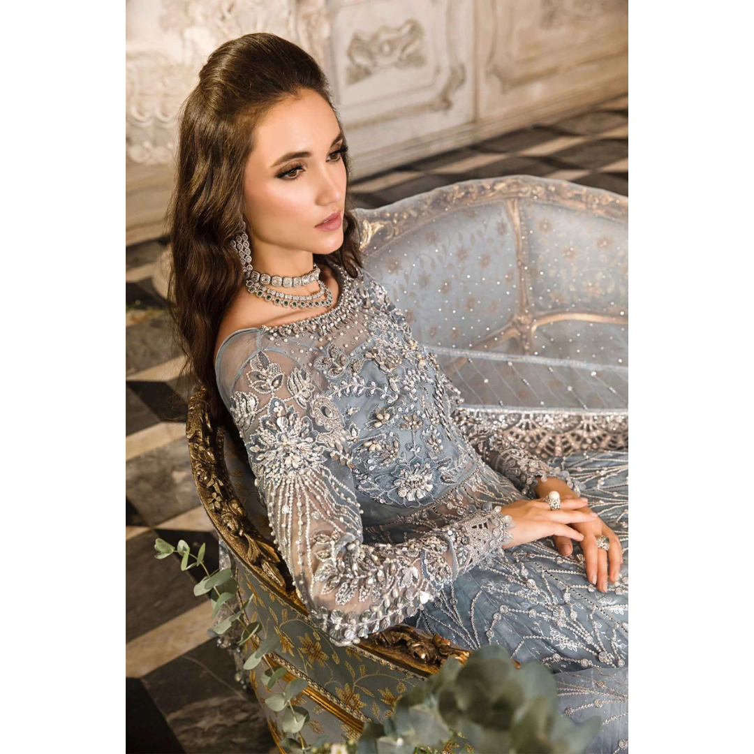 3 Piece-Organza Embroidered Suit-ZE979022