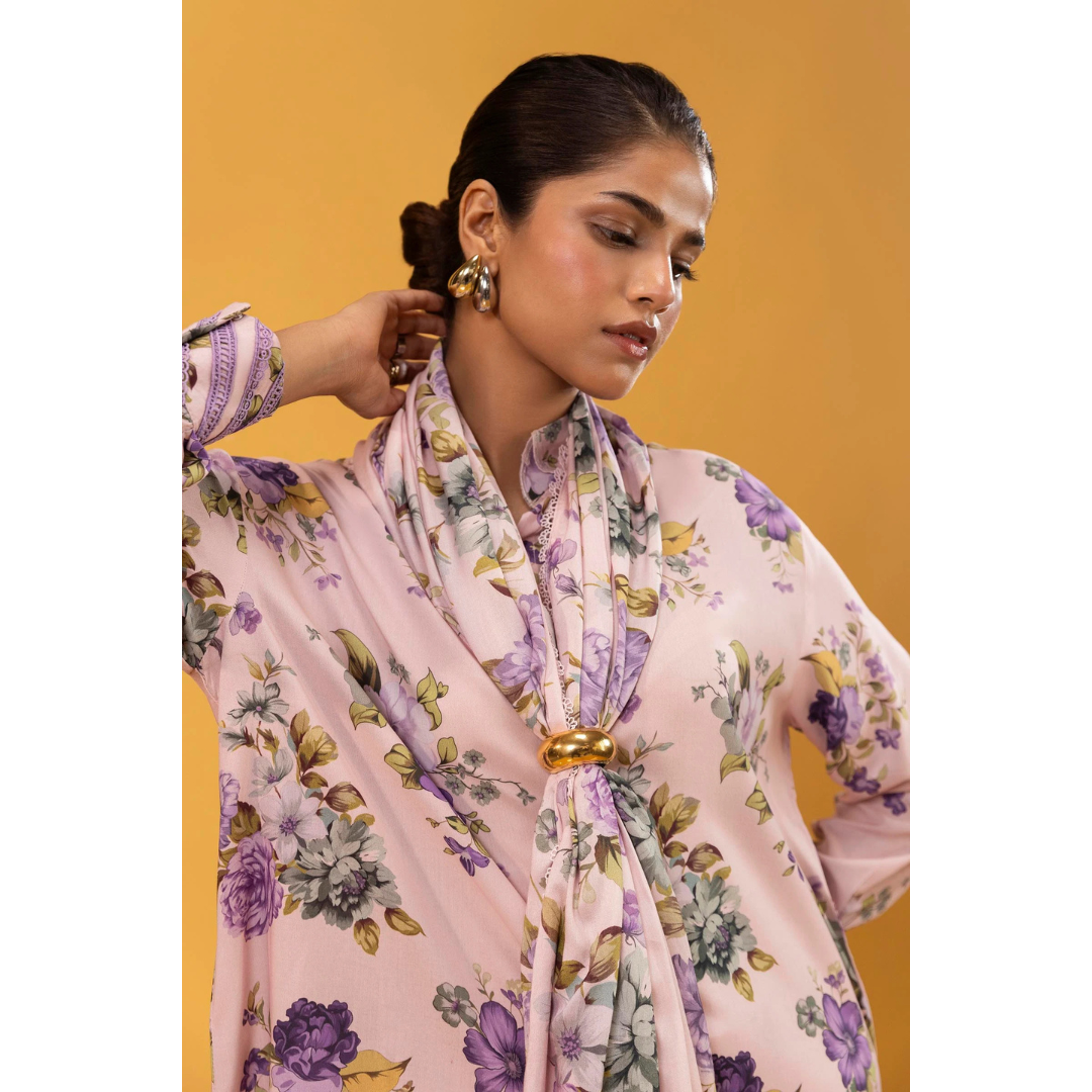 3 Piece – Unstitched Printed Khaddar Suit – SS5600110