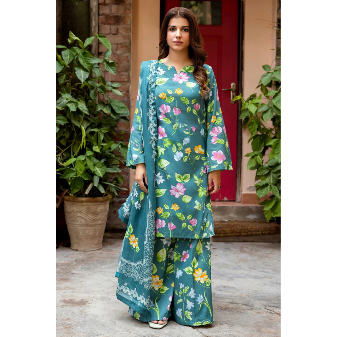 3 Piece – Unstitched Printed Khaddar Suit – MKS429007