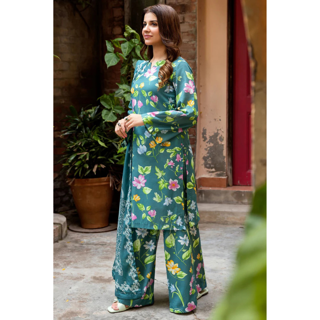 3 Piece – Unstitched Printed Khaddar Suit – MKS429007