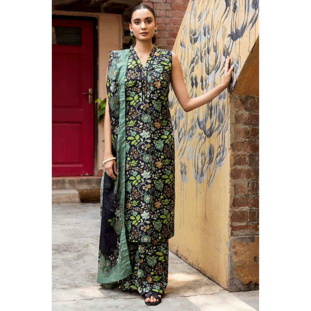 3 Piece – Unstitched Printed Khaddar Suit – MKS429008