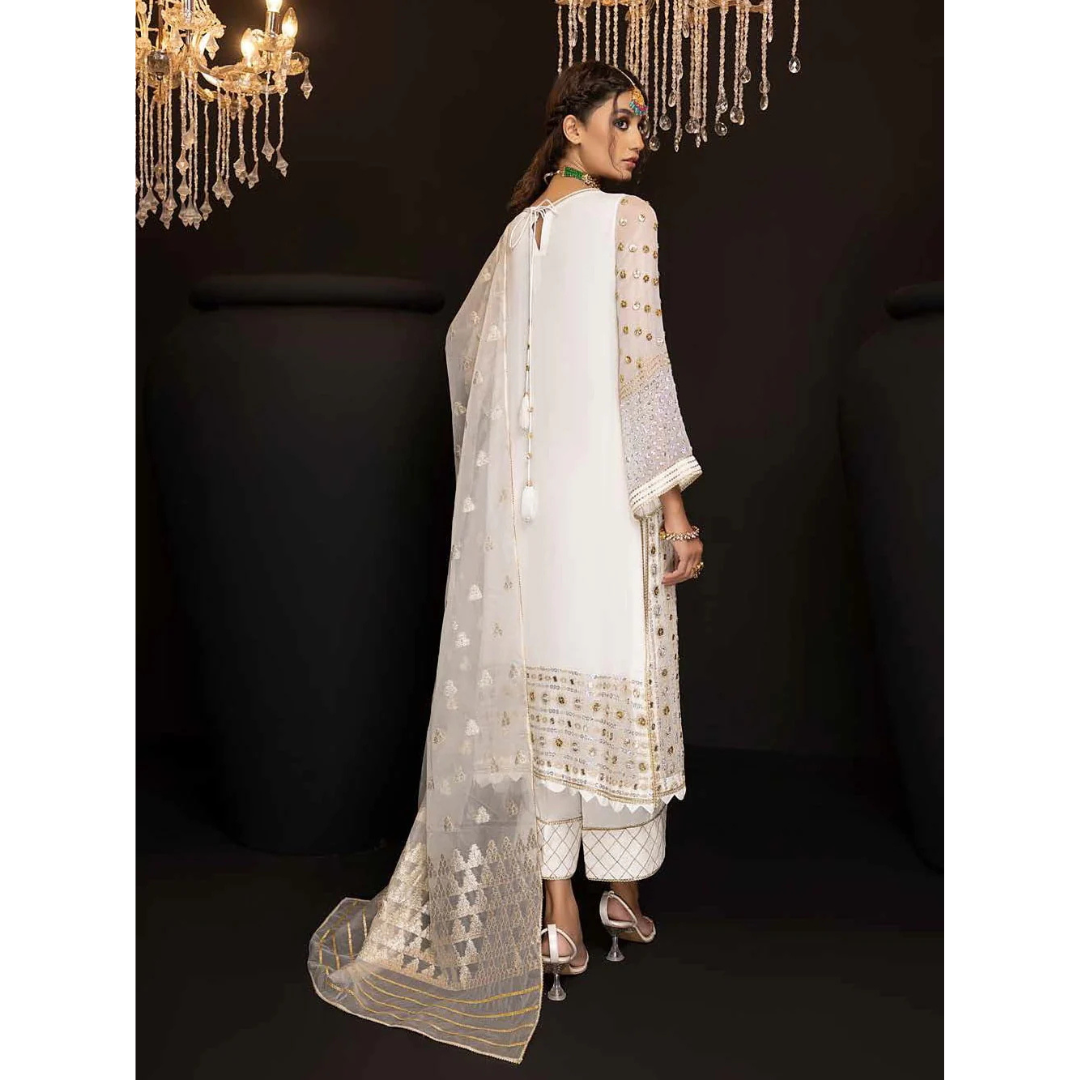 3 Piece – Unstitched Embroidered Chiffon Suit – CCS750001