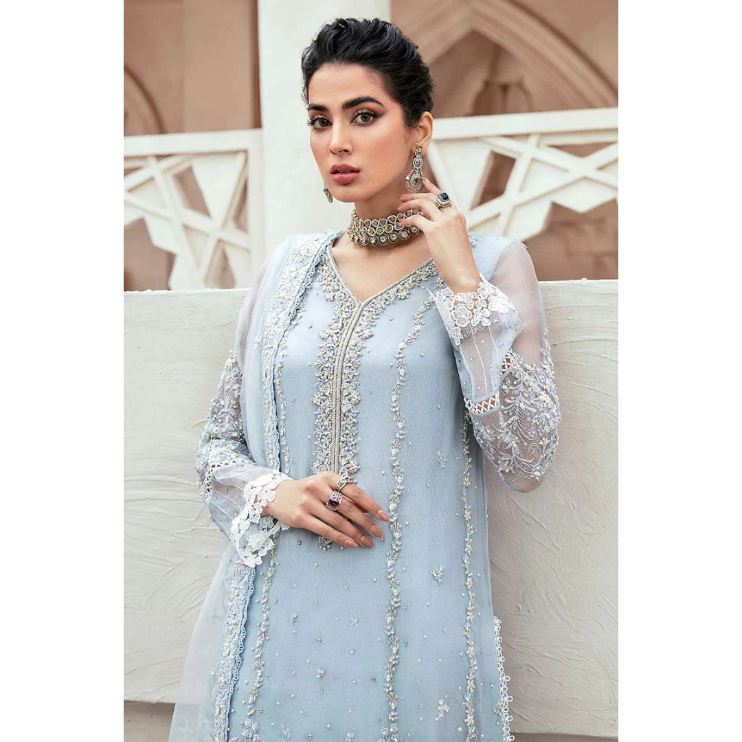 3 Piece- Adda Work Embroidered Suit-ZE979044