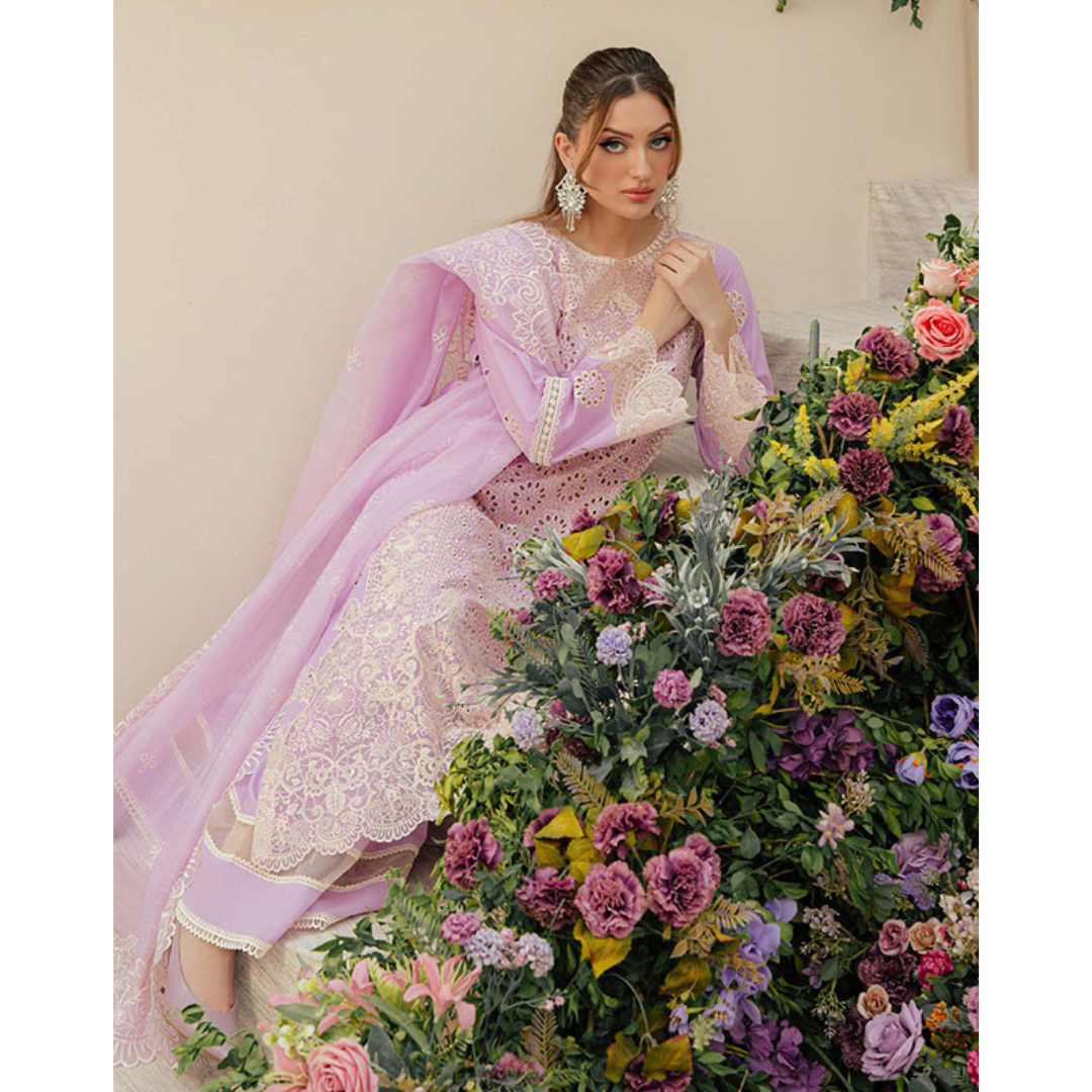 3 Piece – Unstitched Embroidered Khaddar Suit – MPK85004